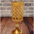 GOLD CRYSTAL ELECTRIC TABLE LAMP WITH GOLDEN STONE FOR BEDROOM, LIVING ROOM, DRESSER, NIGHTSTAND. 