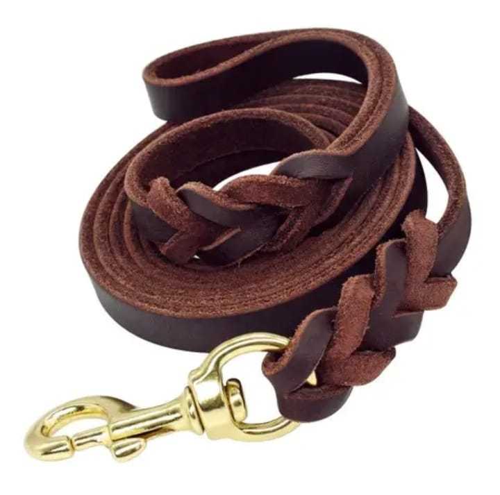 Leather leash for german shepherd best sale