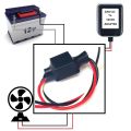 12V 10A Automatic Relay Battery to Wapda Fan Change Over Switch. 