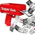 Supreme Money G.u.n Cash Cannon G.u.n with 100PCS Money Spray G.u.n Make It Rain G.u.n Money Toy G.u.n Cash G.u.n. 