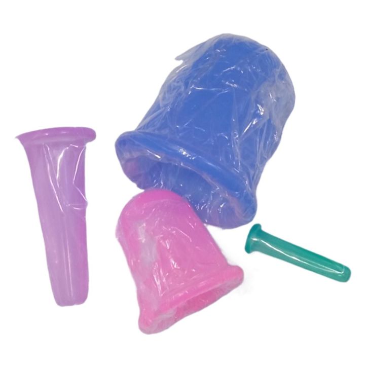 Silicone Massage Cups for Lymphatic or Facial Cupping سیلیکون سکشن مساج کپ سیٹ (Set of 4 cups)