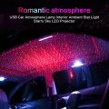 Car Ambient Light Car Starry USB Modified Roof Interior Decor Light Star Sky Ceiling Projector Free Installation Atmosphere Lamp-white. 