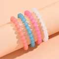 4 Beautiful Transparent Glass Bead Friendship Bracelet for Couples, Bestfriends, Boys and Girls. 