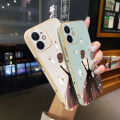 dienya For VIVO Y15S Case Plating Side Edge Square New Design Fashion Princess Girl Phone Cases Pattern Silicone Casing Full Back Cover Camera Protect Shockproof Softcase. 