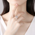 Lady Ring Fine Workmanship Rhinestone Embedded Women Ring. 