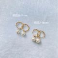 [ New ] Xu Hongdou Same Style Real Shot Strong Light Natural Freshwater Pearl Source Factory 14k Gold-Plated Earrings Niche Advanced Sense. 