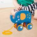 Wooden Pull Along Toy Walking Toy with String Pull Along Walking Toy Girls Children. 
