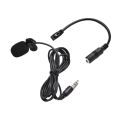 External Microphone Clip On Mic + Adapter Cable for Gopro Hero4 Session 3/3+ 4 S. 