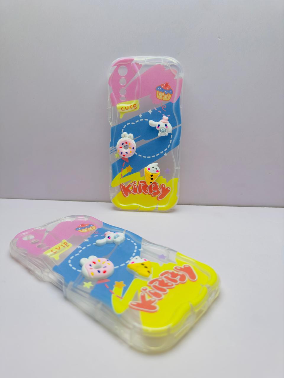 Lahore Mobile Case for Vivo Y20 / Y12S Y12A / Y20i Y20S Y20S Back Cover Colorful Wavy Phone Cases - Luxerey Back Cover - Creative Lovely 3D Doll -Girls Back Cover 5