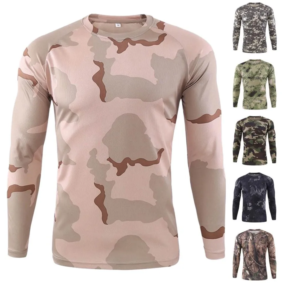 Long sleeve camo tee hotsell