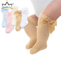 I LOVE DADDY&MUMMY-Cute Bowknot Baby Socks Cotton Bows Baby Girls Knee Socks Spring Summer Mesh Kids Infant Toddler Knee High Socks 0-2Y. 