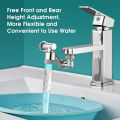SP Dealz Faucet Extender,1080° Rotating Extension Faucet Aerator Universal Splash Filter Faucet with 2 Water Outlet Modes Multifunctional Tap Extend for Bathroom Kitchen Sink Washing Hair Face-Silver. 