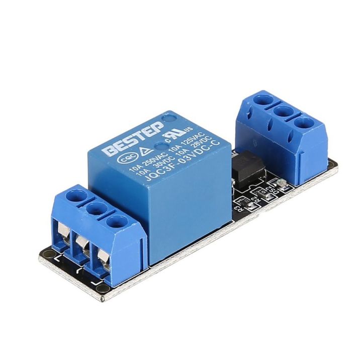 3V 1 Way Relay Module Interface Board Low Level Trigger Optocoupler ...