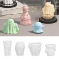 Silicone 3D Ghost Mold Creative Holiday Theme 3D Design Pumpkin Skull Mold Easy-to-Use Aroma Candle Mold for Halloween Party Home Decor Craft Enthusiasts Candle Making Holiday Gifts. 