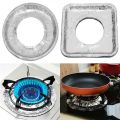 Disposable Aluminum Foil Stove Top Liners – 10-Pack for Easy Maintenance and Burner Protection. 