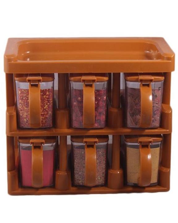 Spice%20Jars%20Rack,%20Masala%20Jars%20Box%20Set%20(%206%20Pieces%20),%20Wall%20Mountable%20(random%20colours)%7C%20SJR%20Collections%20-%20Image%202