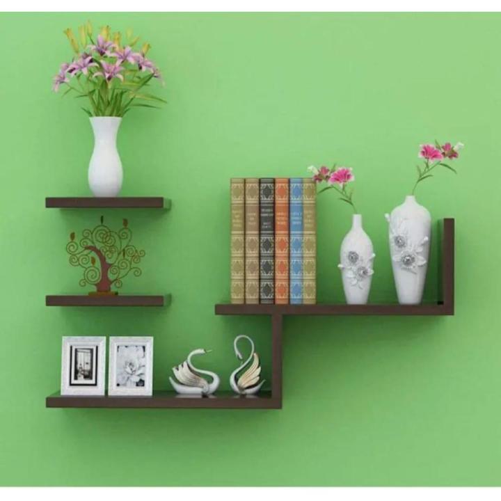 3 pieces wall hanging shelves Wall partition shelf Wall decoration ...