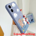 Casing Vivo y15s Vivo y15a Vivo Y01 phone case back cover softcase liquid silicone protector smooth shockproof bumper cover new design cartoon rabbit aesthetic ytxx03. 