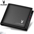 COD Playboy VIP Business High Quality Leather Men's Wallets Card Wallet. 