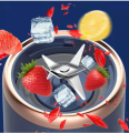 Portable Small Electric Juicer Stainless Steel Blade Juicer Cup Juicer Fruit Automatic Smoothie Blender Kitchen Tool. 