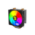 Boost Frost RGB Air Cooler - 120mm Fan, 1500 RPM, 185W Heat Dissipation, 4-Pin PWM, ARGB Lights. 