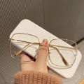 Fashion Clear Glasses Metal Frame Glasses Girls Student EyeGlasses Blue Light Blocking Eye Glasses Women Computer Glasses. 