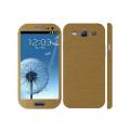 Samsung Galaxy S3 Golden Brushed Metal texture Mobile Skin. 