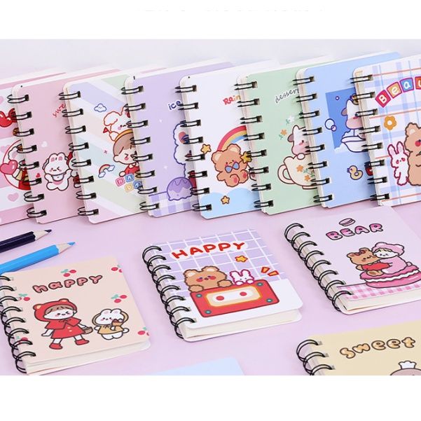 Notebook%20Cute%20Animal%20Cartoon%20A7%20Coil%20Book%20Learning%20Office%20Portable%20Notepad%20Side%20Flip%20Loose-leaf%20Diary%20Four%20Choose%20One%20Random%20-%20Image%203