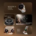 Zero® Jewel Smartwatch for Women | 1.1" AMOLED Display, Bluetooth Calling, 110+ Sports Modes, Health Tracking | Diamond-Cut Design with Stainless Case | Best Lightweight Smartwatch for IOS & Android. 