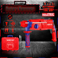 EMTOP Industrial 800W SDS Plus Chuck Electric Rotary hammer Drill Machine With 3 Drills and 2 Chisels.. 