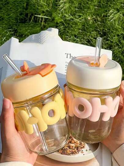 2%20Way%20Drinking%20HOHO%20Aesthetic%20Glass%20Cup''%20Straw%20Tumbler%20Glass%20Drinking%20Bottle%20350ml%20Coffee%20Tumbler,%20Leak-Proof%20Travel%20Cup%20-%20Image%203