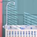 Baby Crib Bell Bed Bell Bracket 66cm Ornaments Accessories with Music Box Rotary Cot Mobile Holder. 