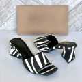 GoodWill Women Fashion Triangle High Heels With Platform Sandal, Party Wear Heels Weeding Wear Heels, Bridal Heels Black and White. 