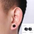 Fashion Magnetic Round Earring For Men's/Boy's Stainless Steel / Double Magnet. 
