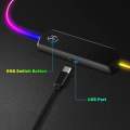 Axotic RGB Gaming Extended Mousepad - XL Gaming Mousepad   With 14 Lighting Modes Braided USB Cable - 800mm x 300mm x 4mm. 