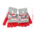 Convertible Gloves Winter Half Finger Mittens Stretchy Knit Fingerless Gloves with Mitten Cover for Kids Teens Christmas F3MD. 
