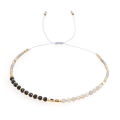 Blame Me, Source insBohemian Wind Black Gem Agate Stone Handmade Beaded Bracelet. 