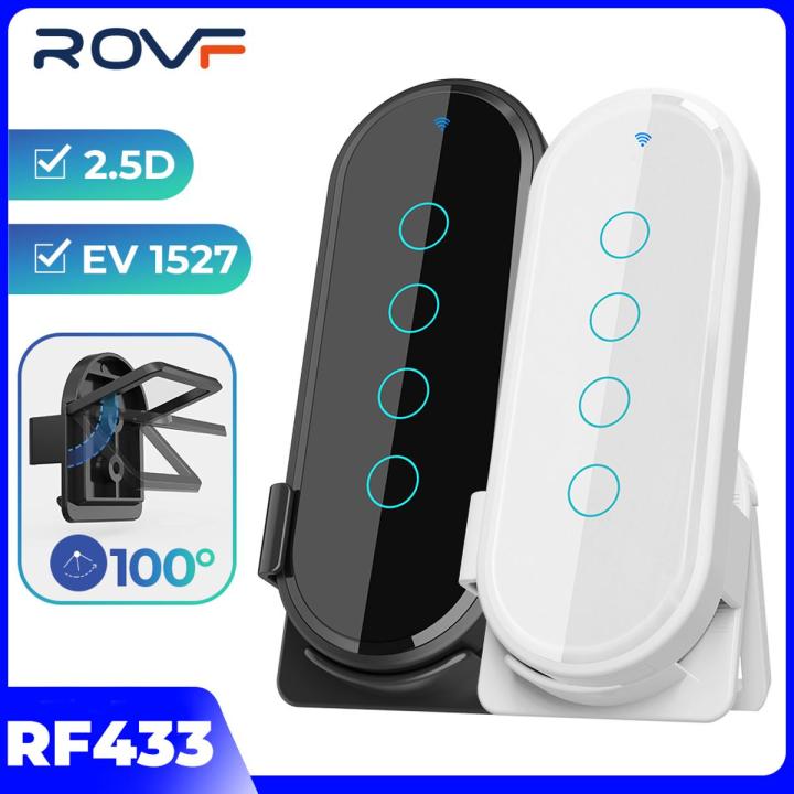 ROVF Smart Home New 433mhz 4 Key Ev1527 Coding Key Remote Control Switch Rf Wireless Remote Control