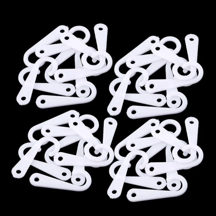 50x%20Plastic%20J%20Hooks%20Fasteners%20for%20Socks%20T-Shirts%20Retail%20Display%20Hanger%20White%20-%20Image%203