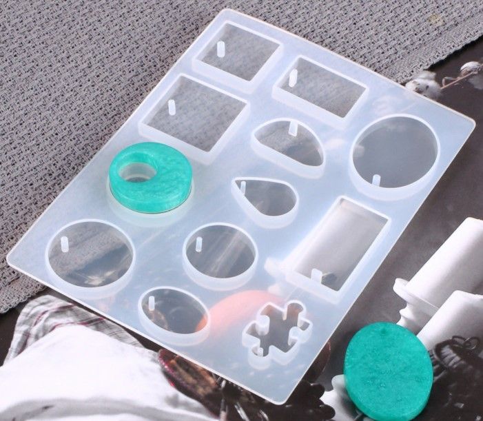 Epoxy Resin Casting Molds Jewelry Making Silicone Mould Pendant Craft Kit DIY