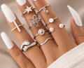 knuckle rings wholesale European and American fashion resort style jewelry knuckle punch ring knuckle armor ring. 