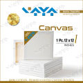 1 Piece Of 12 X 12 Inches Primed Canvas Board For Painting. 