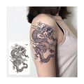 Waterproof Temporary Tattoo Forest Dragon Tattoos Sticker for Makeup Body Art Tattoo Black Big Skull Flower Tatto Men Women. 