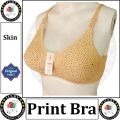 Classic Cotton Bra Brazier for Women Undergarments and Non-wired Brazzer with Chikan Embroidery. 
