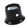 Watchmaker Loupe 10 times Magnifying gl jeweler eyepiece lens Black. 