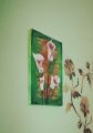 Beautiful handmade acrylic calla lily canvas painting size 12 x 18. 