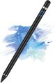 Active Stylus Pen for Android, iOS, iPad/iPad 2/New iPad 3/iPad4/iPad Pro/iPad Mini/iPad Mini 2/3/4 and Most Tablets, Rechargeable Digital Stylus Pen Fine Tip 1.5mm (Black). 