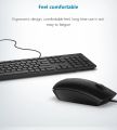 D-e-l-l- KB216 and MS116 USB Wired Keyboard and Mouse Combo Best Typing Keyboard Slim Design for home and Office Use.(Refurbished). 