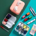 Rising Star Cute Cat Multifunction Thorn Rust Sewing Kit Box 3-Layer Storage Organizer 23Pcs/Set. 