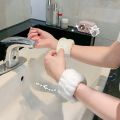 2pcs Washing Absorbent Wristband Wrist Guard Cleaning Accessories Face-washing Artifact Hand-washing Cuff Anti-wetting Sleeves. 